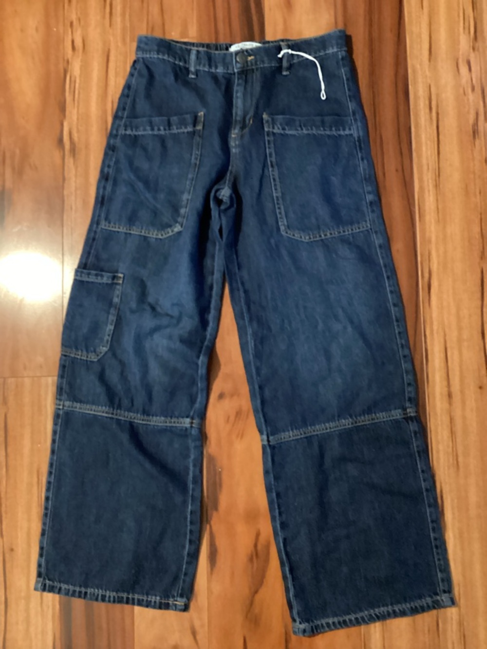 Celebrity Pink Indigo Blue Elastic Waist Denim Pants